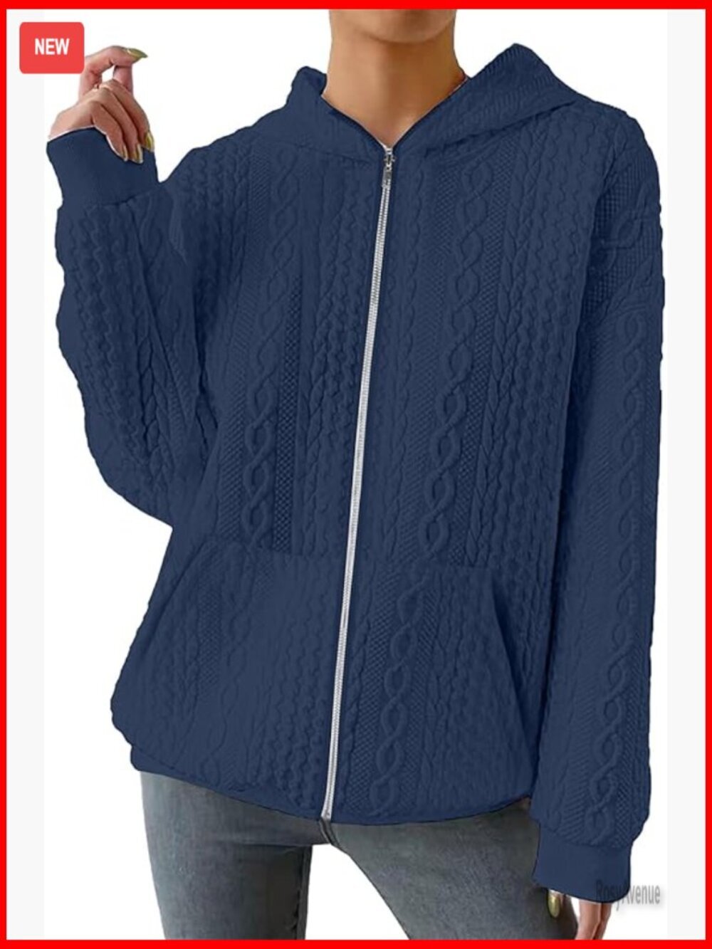 Zip Up Cardigan Sweatshirt Long Sleeve Lightweight Oversized Hoodie Casual